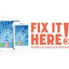 RadioShack logo design for Fix It Here mobile device repair service