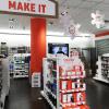 RadioShack 2014 Holiday theme “Gift Smart”. Diecut hanging/spinning snowflakes and diecut snowflake endcap toppers.