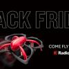RadioShack Black Friday social posting promoting the fly before you buy program for all drones.